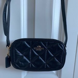 Black coach mini crossbody bag